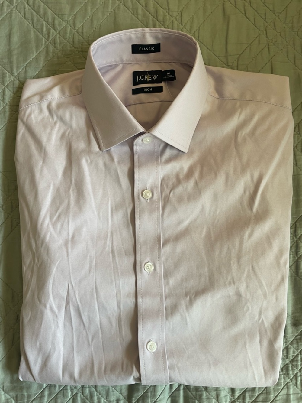 J. Crew Bowery performance stretch dress shirt spread collar Size M $98 BX291